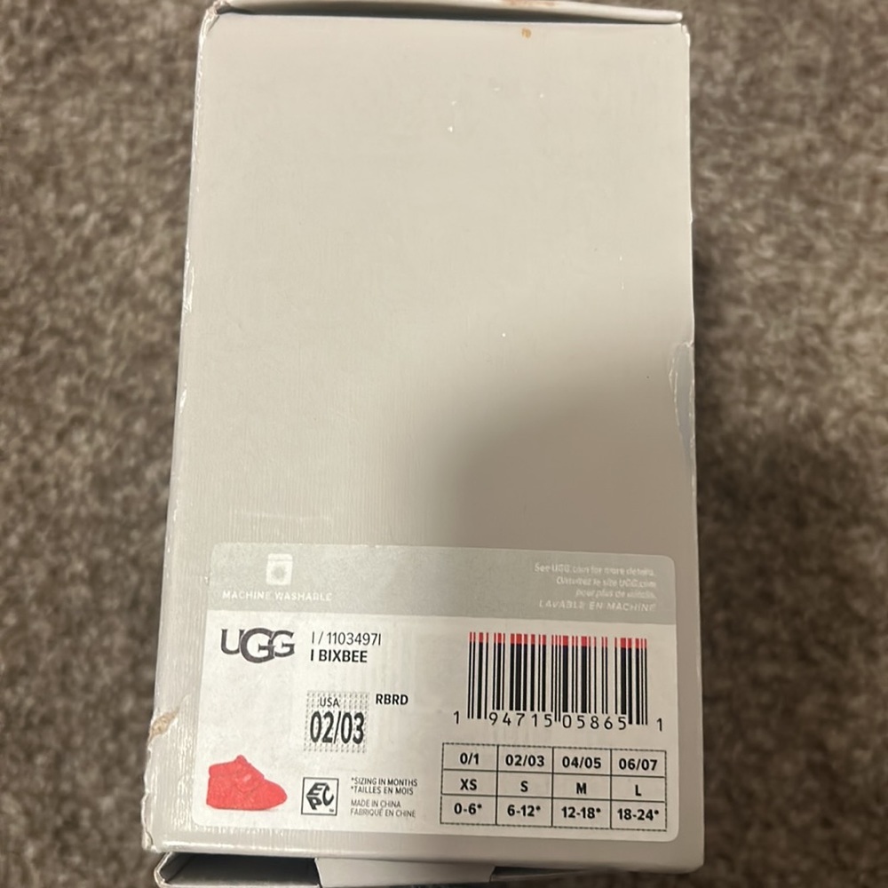 Red 02/03C baby Uggs - Picture 3 of 3